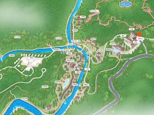 柘城结合景区手绘地图智慧导览和720全景技术，可以让景区更加“动”起来，为游客提供更加身临其境的导览体验。